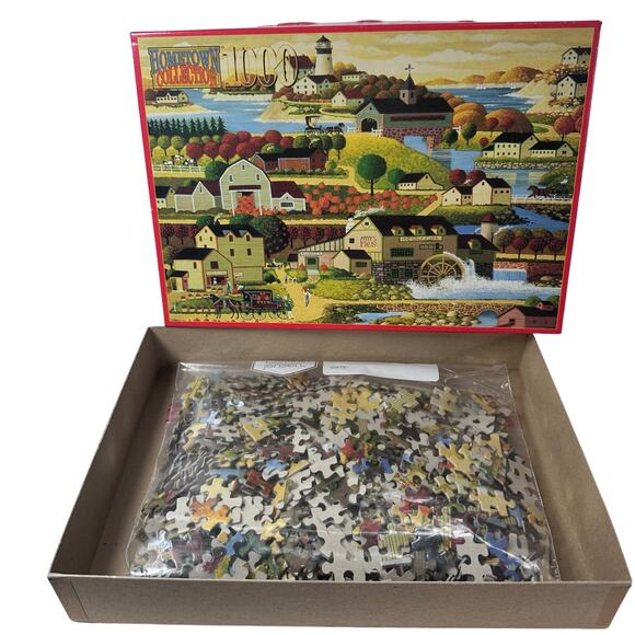 Vintage 1996 "Cider-Time" 1000-piece jigsaw puzzle - Picture 2 of 8